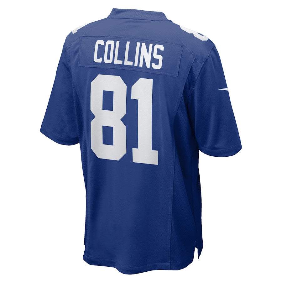 Beaux Collins 81 New York Giants Team Game Men Jersey - Royal