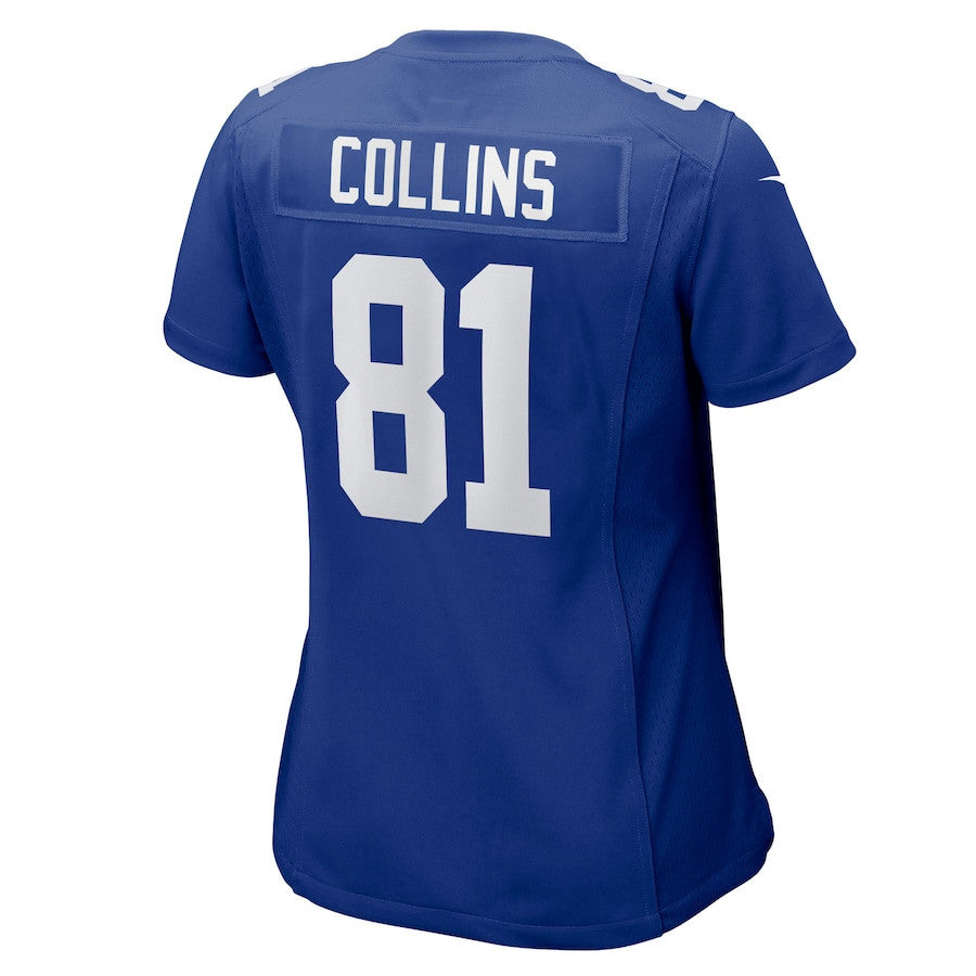 Beaux Collins 81 New York Giants Women's Team Game Jersey - Royal
