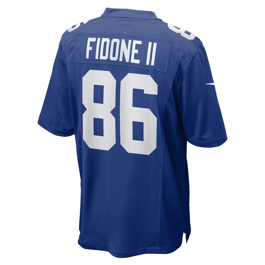 Thomas Fidone II 86 New York Giants Team Game Men Jersey - Royal