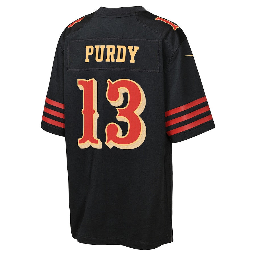 Brock Purdy 13 San Francisco 49ers YOUTH 2025 Rivalries Collection Game Jersey - Black
