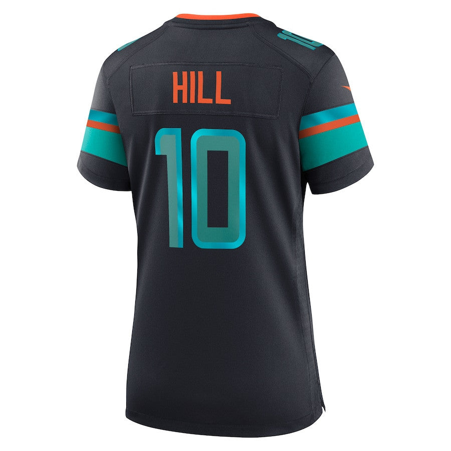 Tyreek Hill 10 Miami Dolphins Women's 2025 Rivalries Collection Game Jersey - Pitch Blue