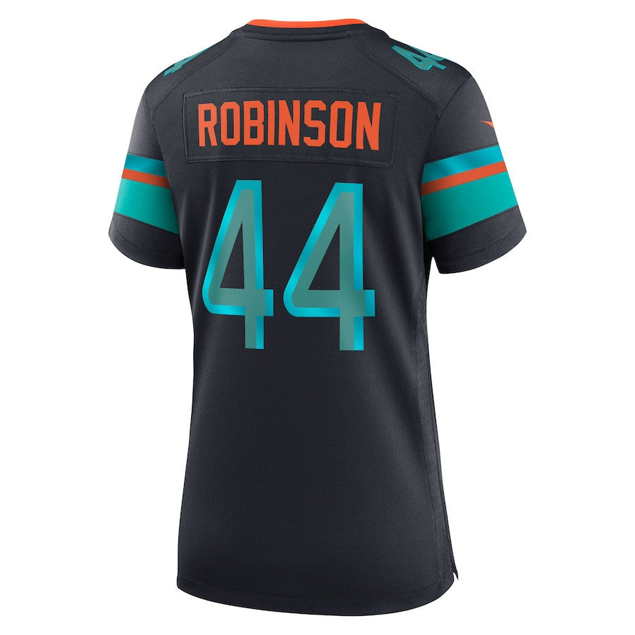 Chop Robinson 44 Miami Dolphins Women's 2025 Rivalries Collection Game Jersey - Pitch Blue