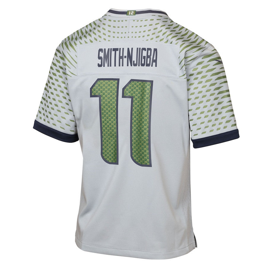 Jaxon Smith-Njigba 11 Seattle Seahawks YOUTH 2025 Rivalries Collection Game Jersey - Wolf Gray