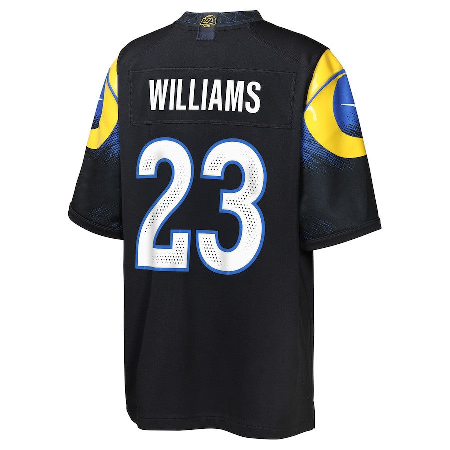 Kyren Williams 23 Los Angeles Rams YOUTH 2025 Rivalries Collection Game Jersey - Midnight Blue