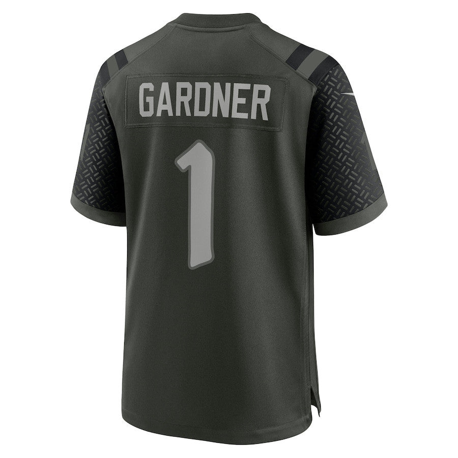 Ahmad Sauce 1 Gardner New York Jets 2025 Rivalries Collection Game Men Jersey - Gotham Green