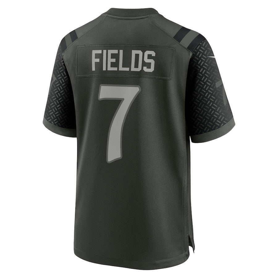 Justin Fields 7 Gardner New York Jets 2025 Rivalries Collection Game Men Jersey - Gotham Green