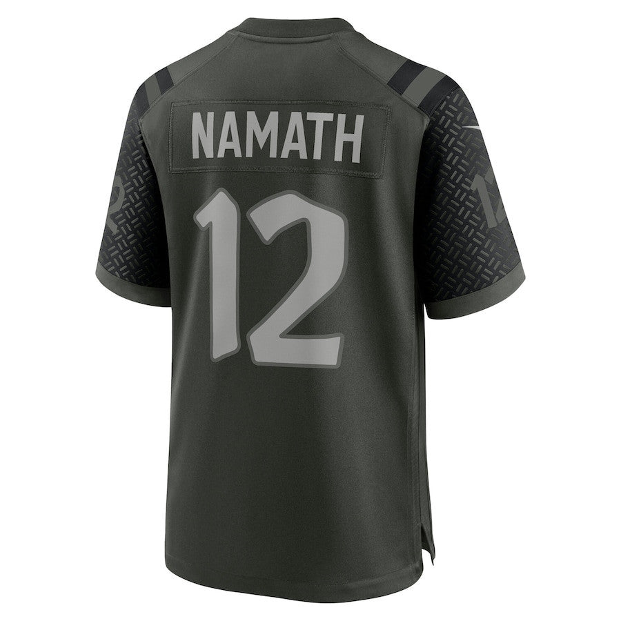 Joe Namath 12 Gardner New York Jets 2025 Rivalries Collection Game Men Jersey - Gotham Green