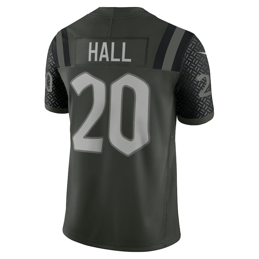 Breece Hall 20 New York Jets 2025 Rivalries Collection Limited Men Jersey - Gotham Green