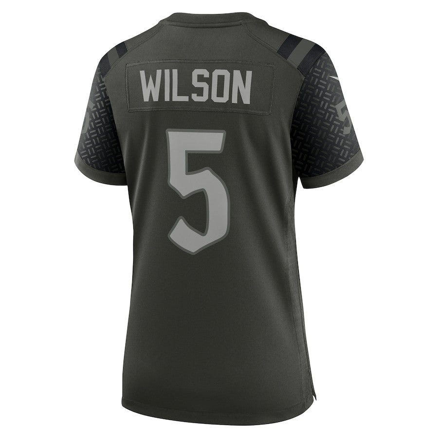 Garrett Wilson 5 New York Jets Women's 2025 Rivalries Collection Game Jersey - Gotham Green