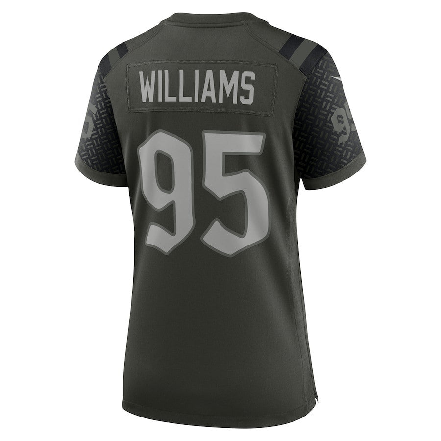 Quinnen Williams 95 New York Jets Women's 2025 Rivalries Collection Game Jersey - Gotham Green