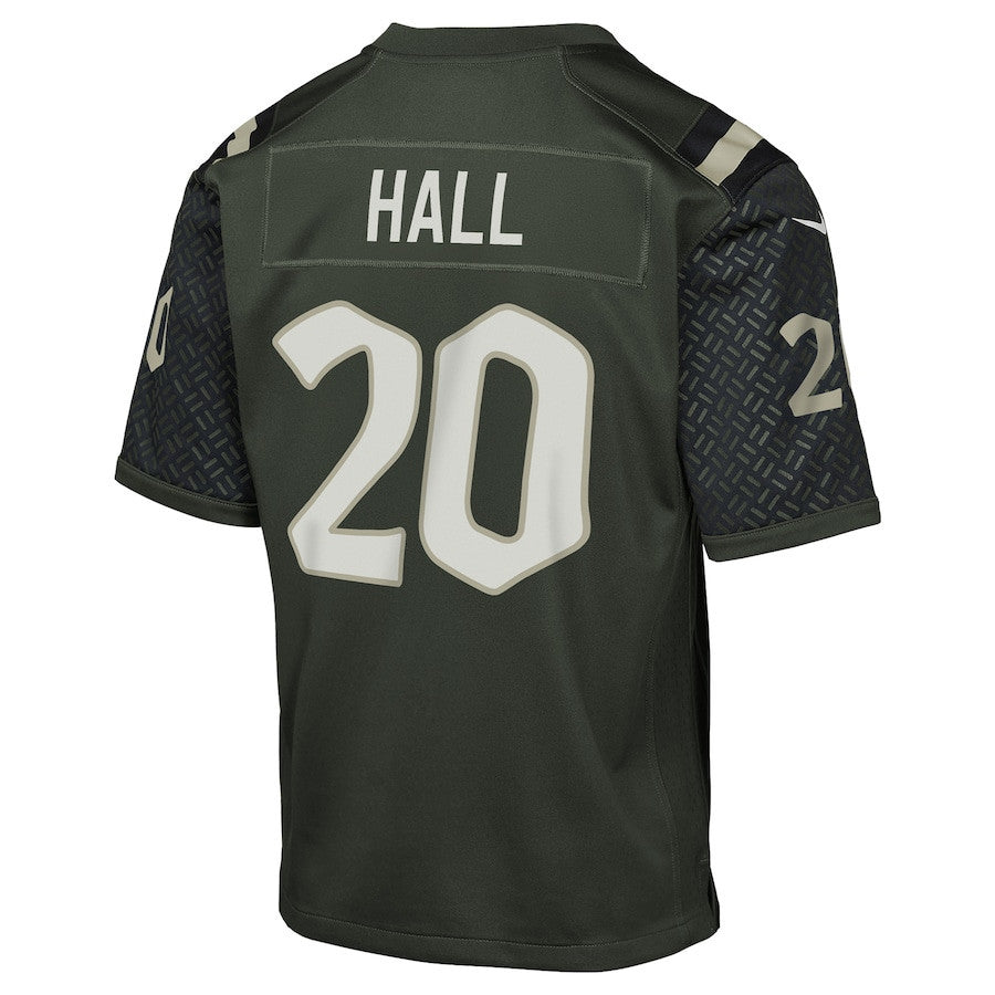 Breece Hall 20 New York Jets YOUTH 2025 Rivalries Collection Game Jersey - Gotham Green