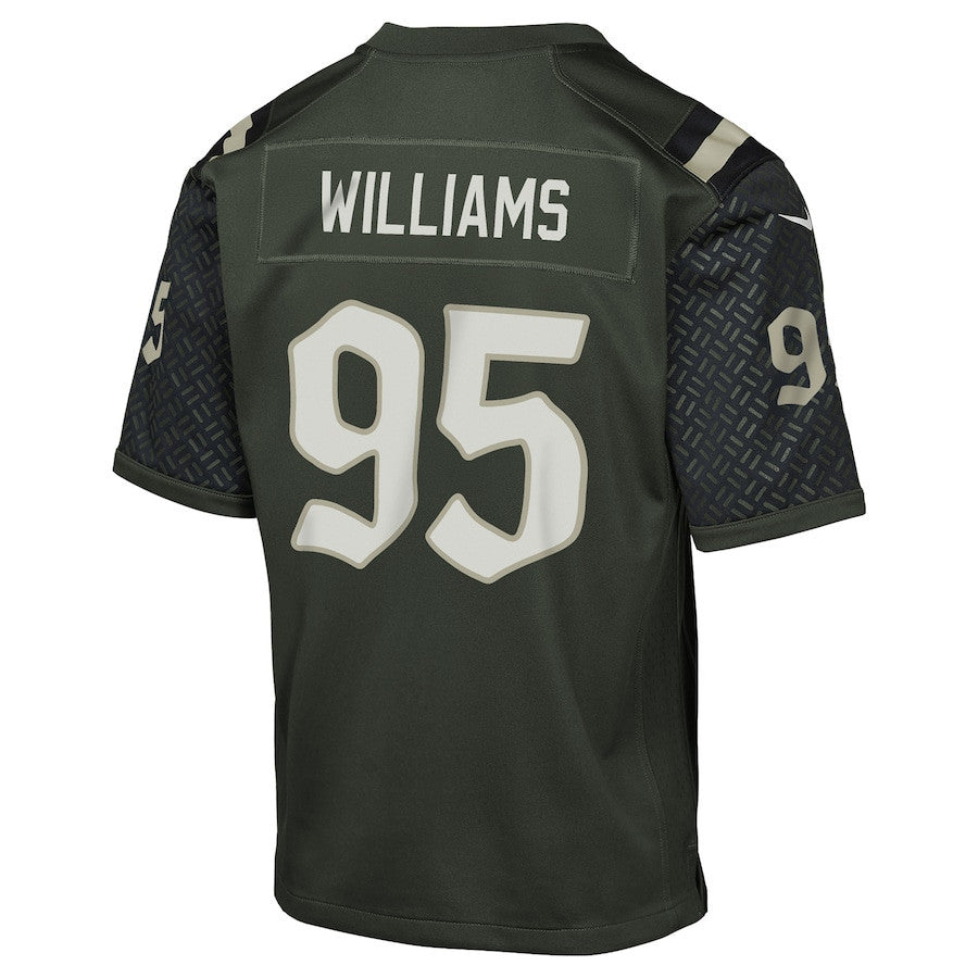 Quinnen Williams 95 New York Jets YOUTH 2025 Rivalries Collection Game Jersey - Gotham Green