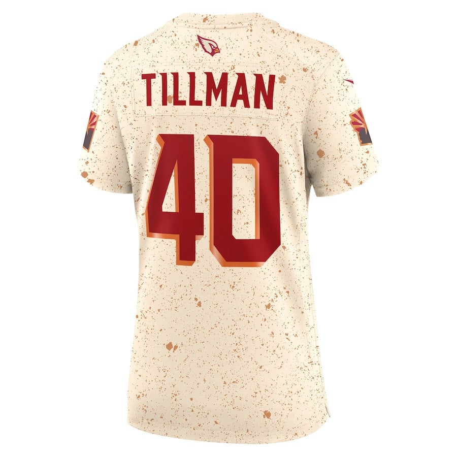 Pat Tillman 40 Arizona Cardinals Women's 2025 Rivalries Collection Game Jersey - Natural