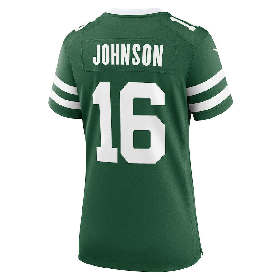 Tyler Johnson 16 New York Jets Women's Team Game Jersey - Legacy Green