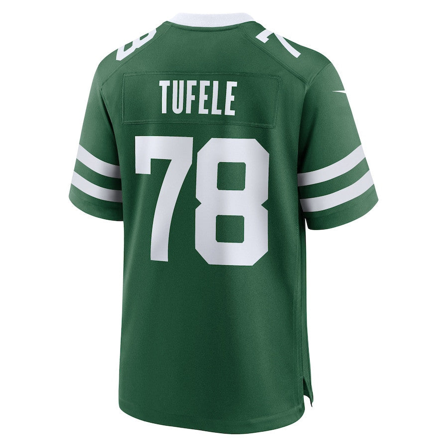 Jay Tufele 78 New York Jets Team Game Men Jersey - Legacy Green