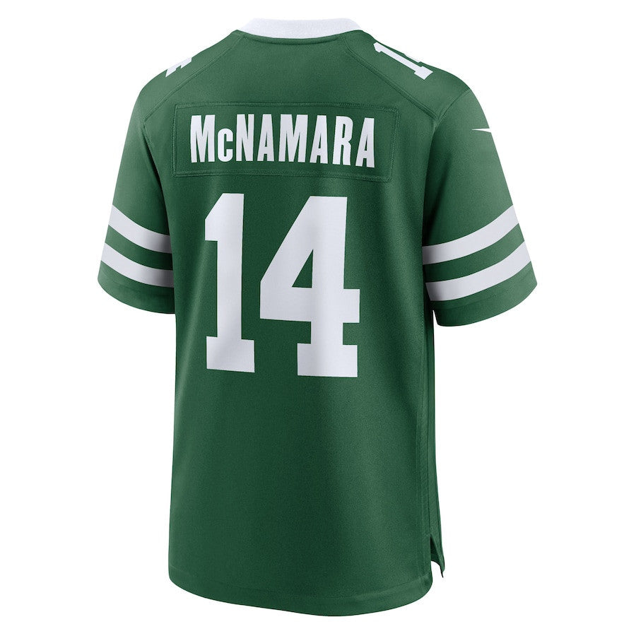 Austin McNamara 14 New York Jets Team Game Men Jersey - Legacy Green