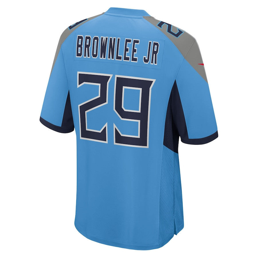 Jarvis Brownlee Jr 29 Tennessee Titans Team Game Men Jersey - Light Blue