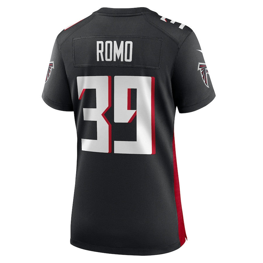 John Parker Romo 39 Atlanta Falcons Women's Team Game Jersey - Black