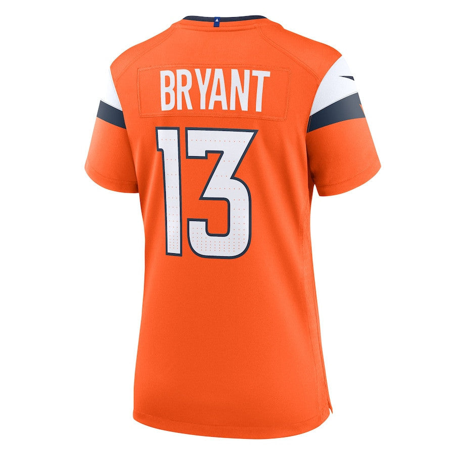 Pat Bryant 13 Denver Broncos Women's Team Game Jersey - Orange
