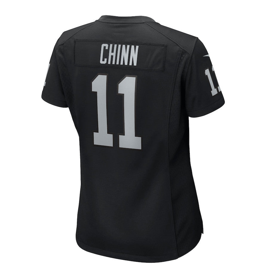 Jeremy Chinn 11 Las Vegas Raiders Women's Team Game Jersey - Black