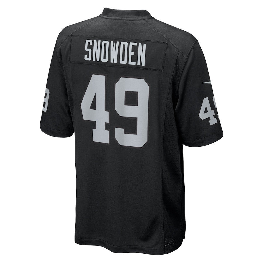 Charles Snowden 49 Las Vegas Raiders Team Game Men Jersey - Black