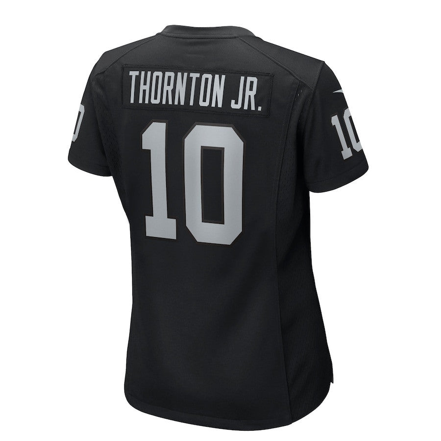 Dont'e Thornton Jr. 10 Las Vegas Raiders Women's Team Game Jersey - Black