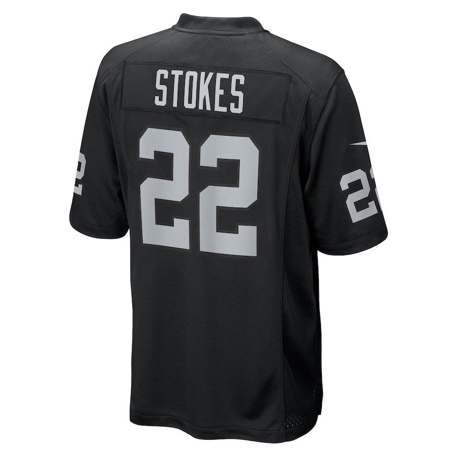 Eric Stokes 22 Las Vegas Raiders Team Game Men Jersey - Black