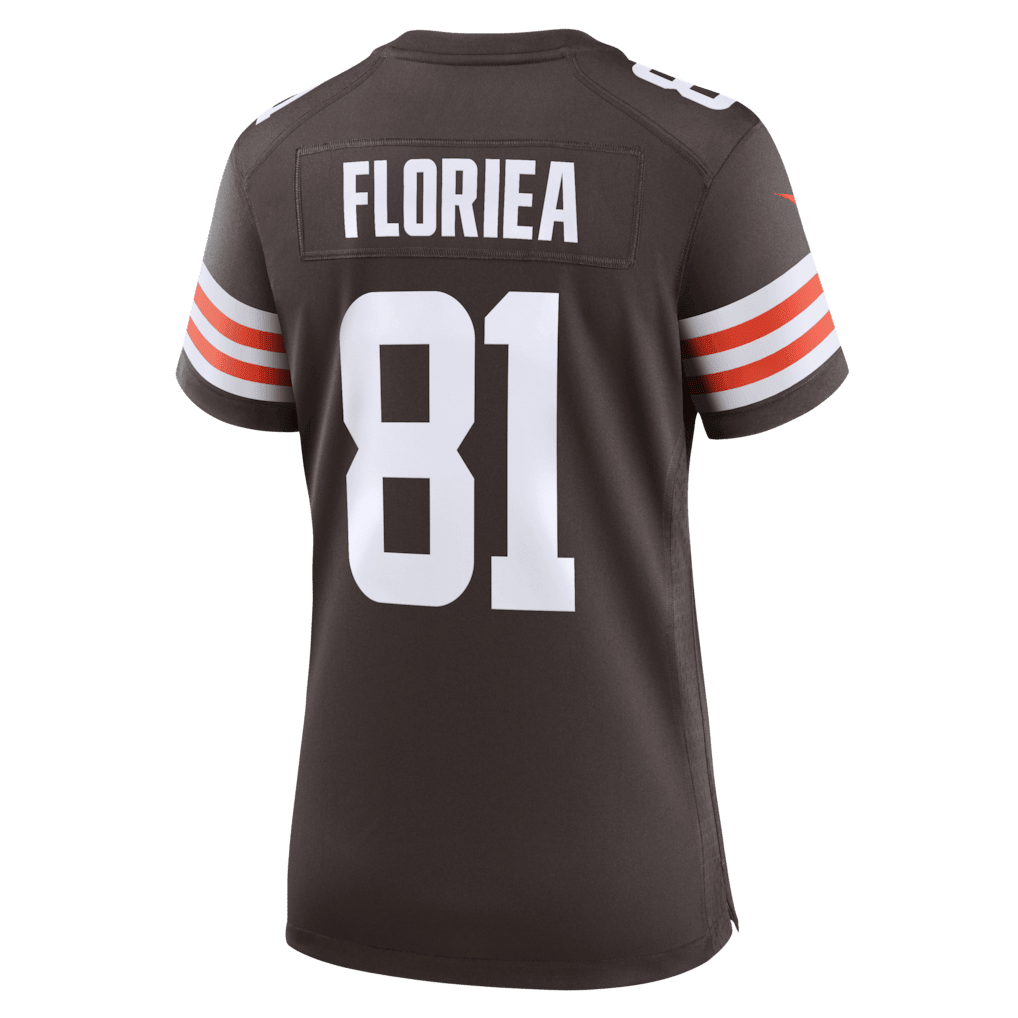 Luke Floriea 81 Cleveland Browns Women's Team Game Jersey - Brown