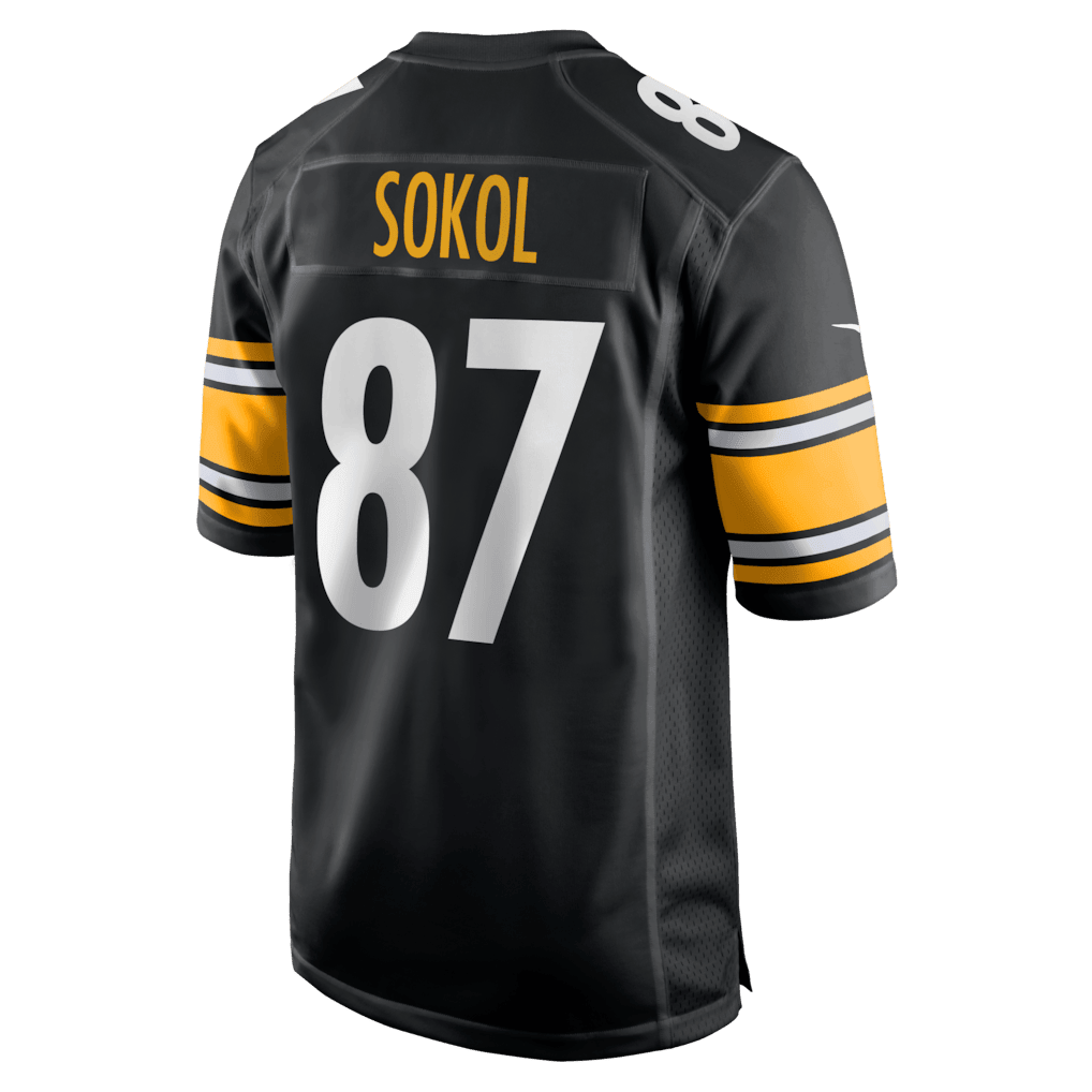 Matt Sokol 87 Pittsburgh Steelers Team Game Men Jersey - Black