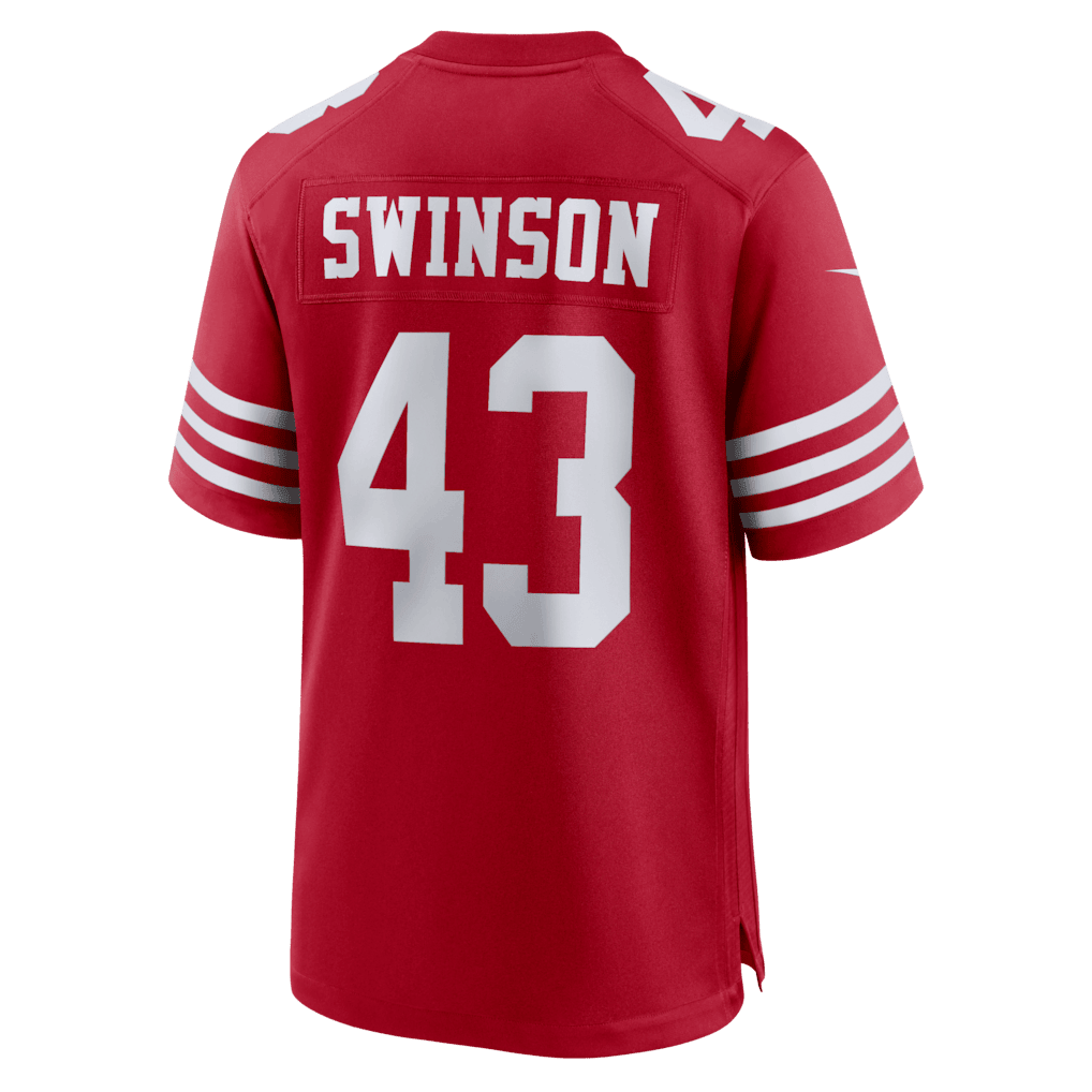 Messiah Swinson 43 San Francisco 49ers Team Game Men Jersey - Scarlet