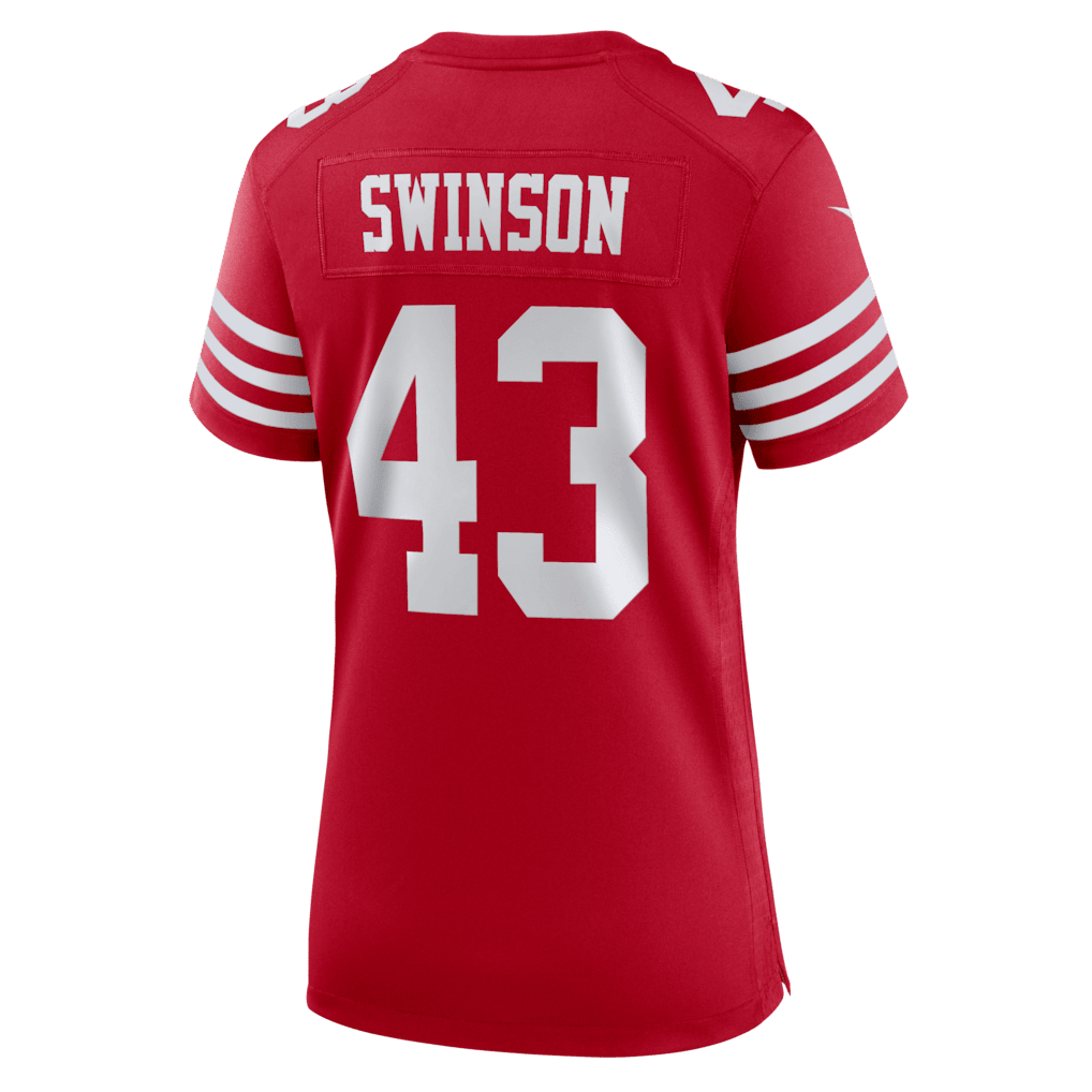 Messiah Swinson 43 San Francisco 49ers Women's Team Game Jersey - Scarlet