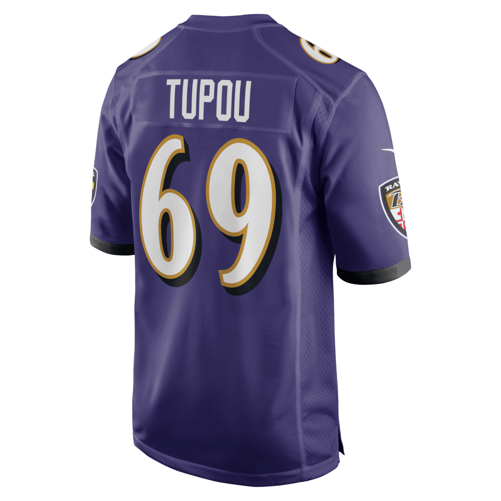 Josh Tupou 69 Baltimore Ravens Team Game Men Jersey - Purple