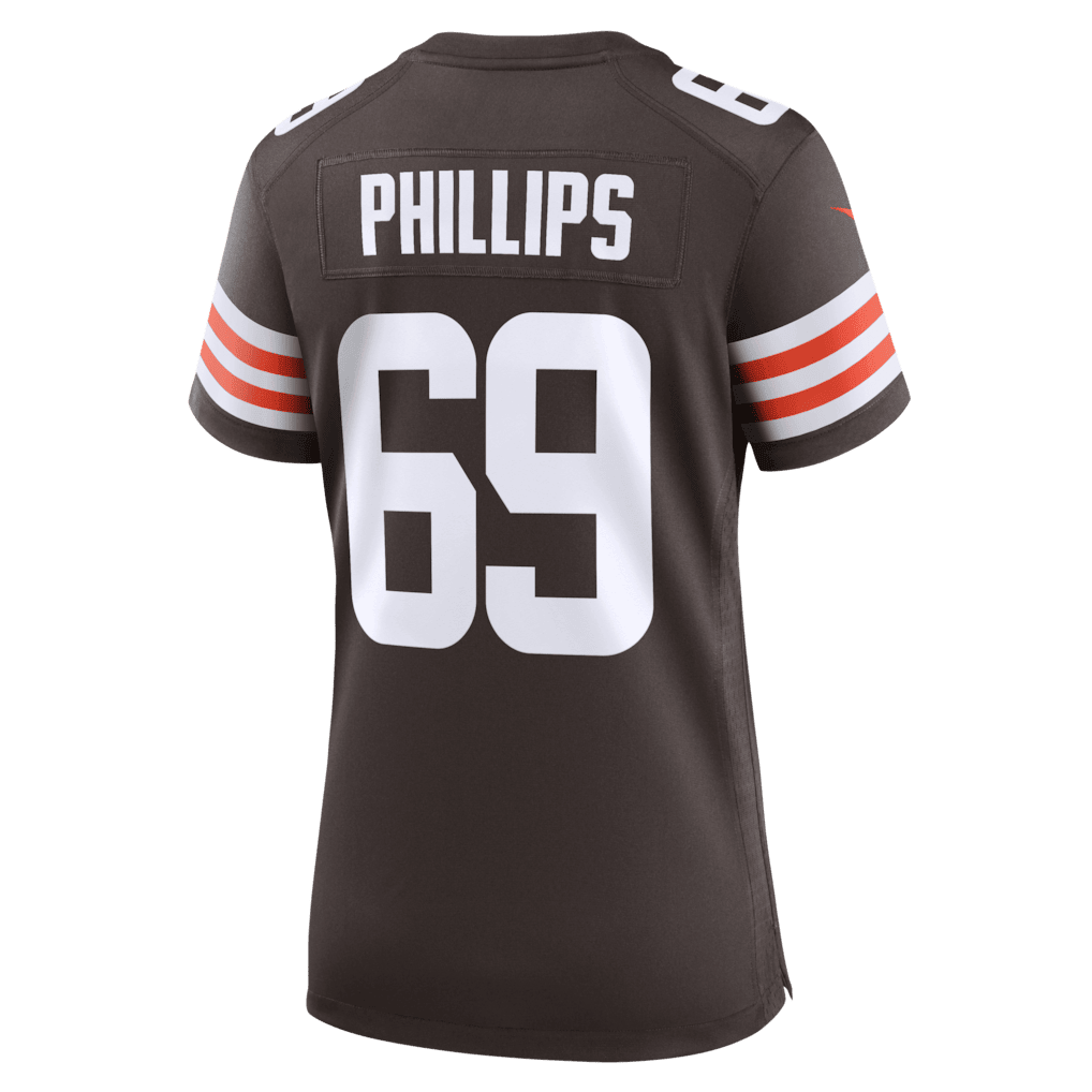 Tyre Phillips 69 Cleveland Browns Women's Team Game Jersey - Brown