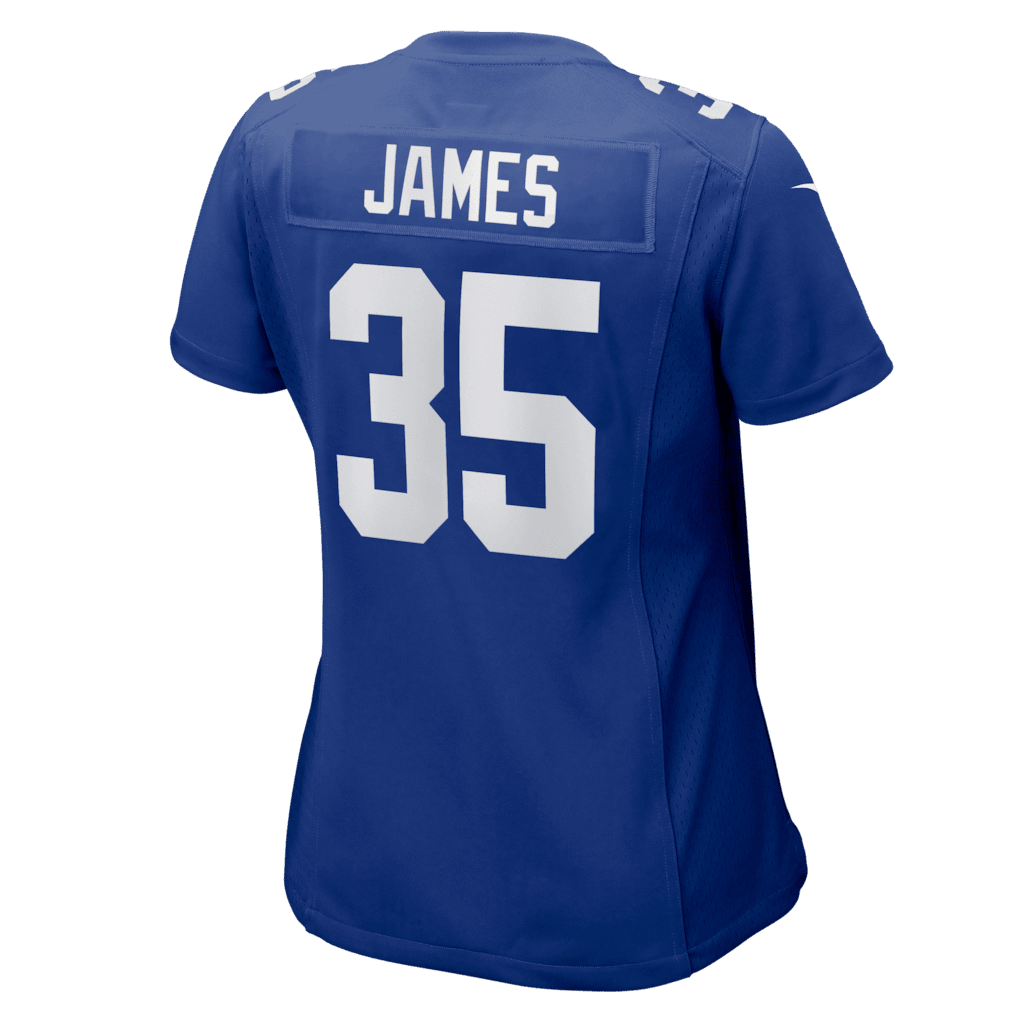 LaMareon James 35 New York Giants Women's Team Game Jersey - Royal