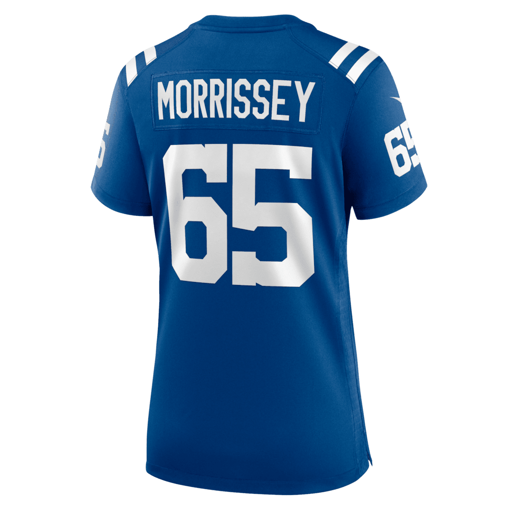 Jimmy Morrissey 65 Indianapolis Colts Women's Team Game Jersey - Royal