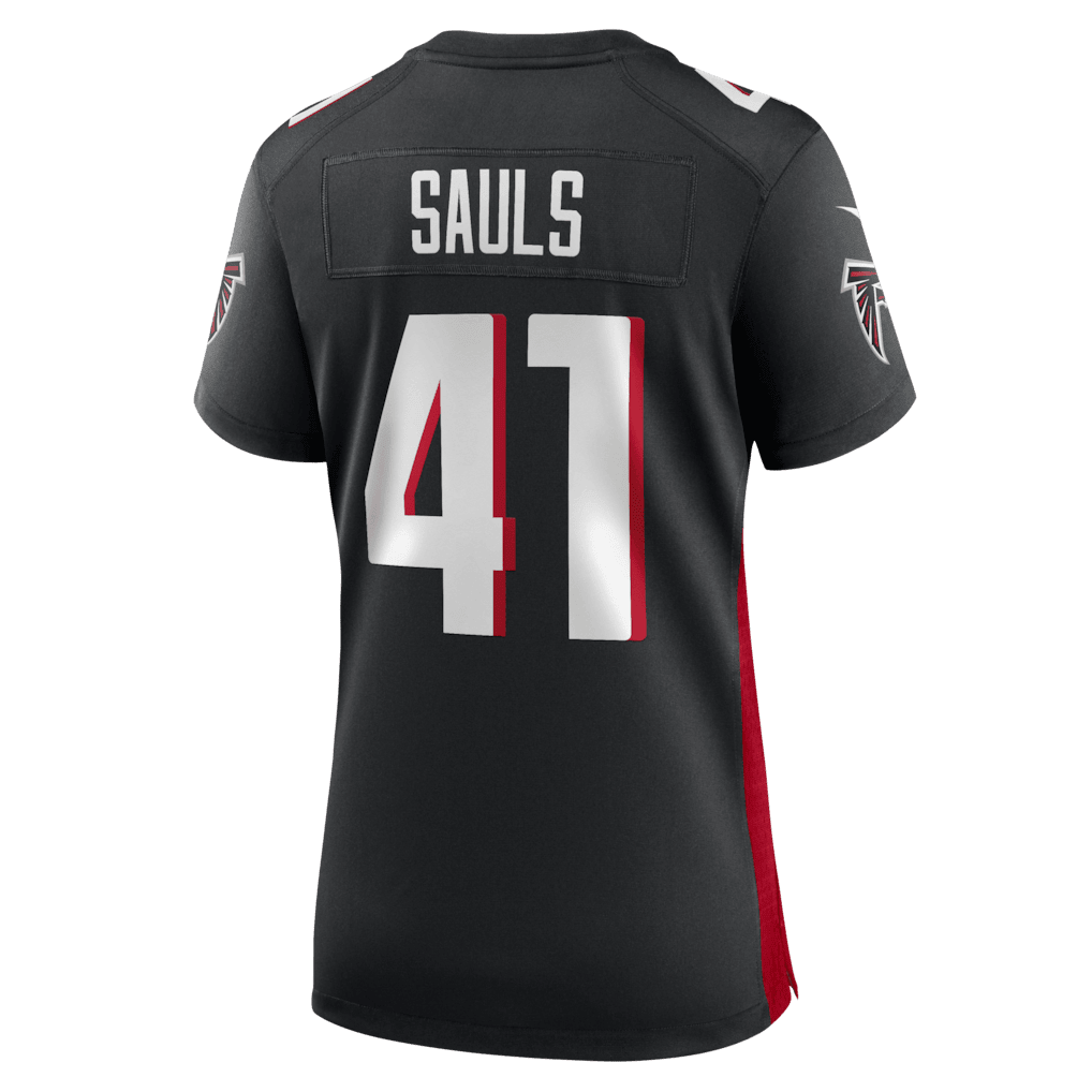 Ben Sauls 41 Atlanta Falcons Women's Team Game Jersey - Black