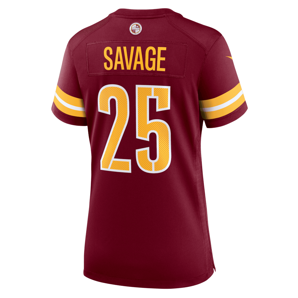 Darnell Savage 25 Washington Commanders Women's Team Game Jersey - Burgundy