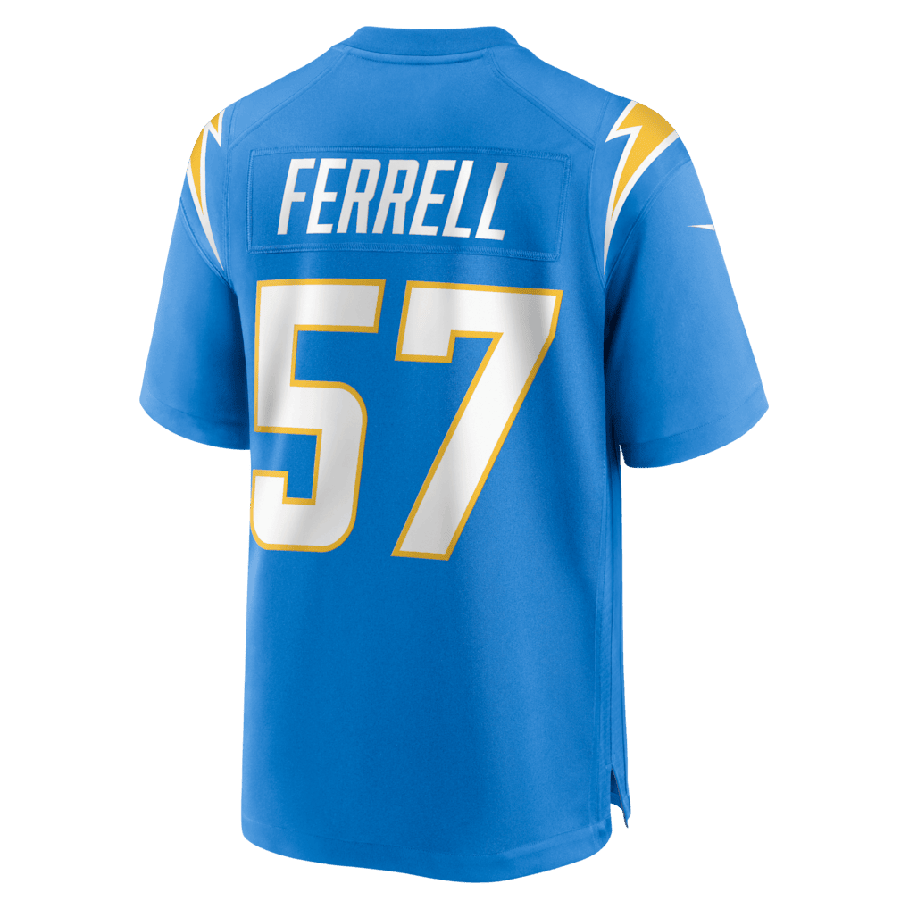 Clelin Ferrell 57 Los Angeles Chargers Team Game Men Jersey - Powder Blue