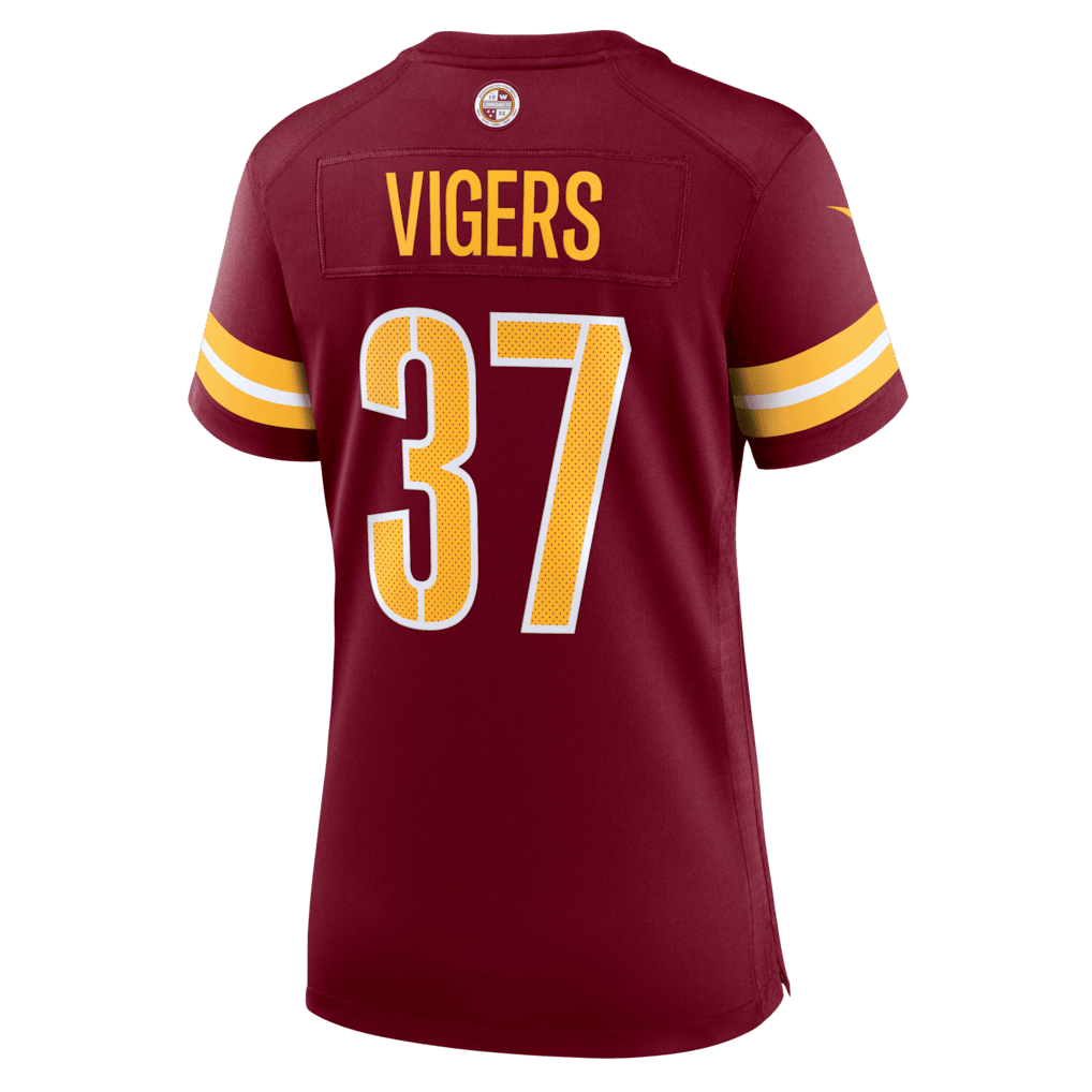 Car'lin Vigers 37 Washington Commanders Women's Team Game Jersey - Burgundy