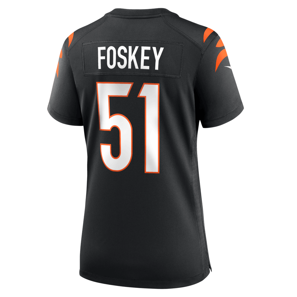 Isaiah Foskey 51 Cincinnati Bengals Women's Team Game Jersey - Black