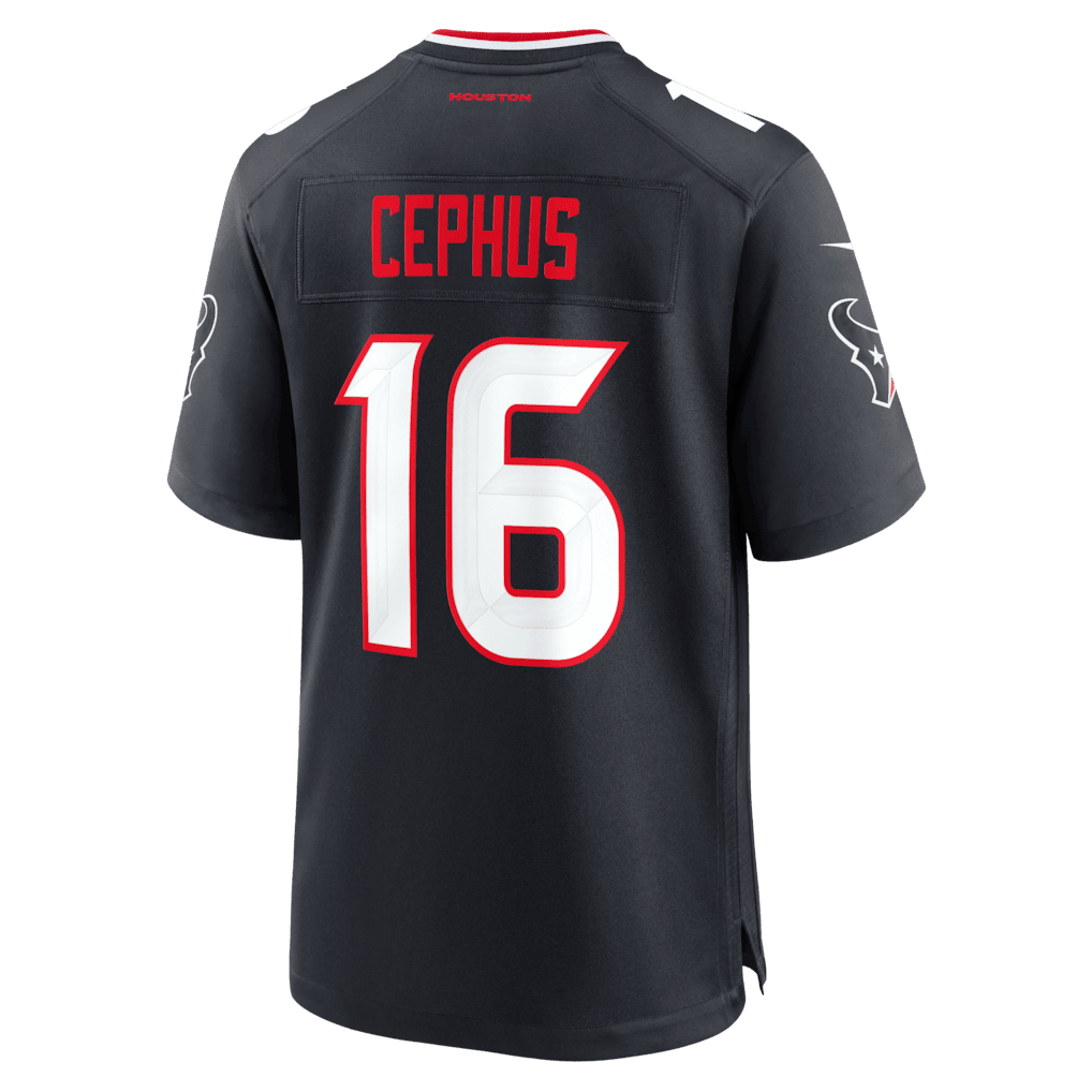 Quintez Cephus 16 Houston Texans Team Game Men Jersey - Navy