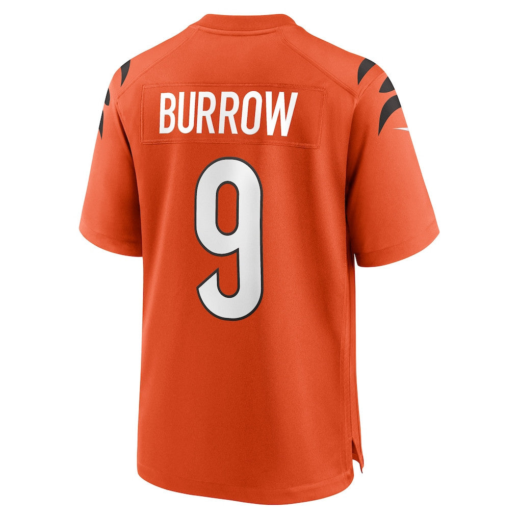 Joe Burrow 9 Cincinnati Bengals Alternate Game Men Jersey - Orange