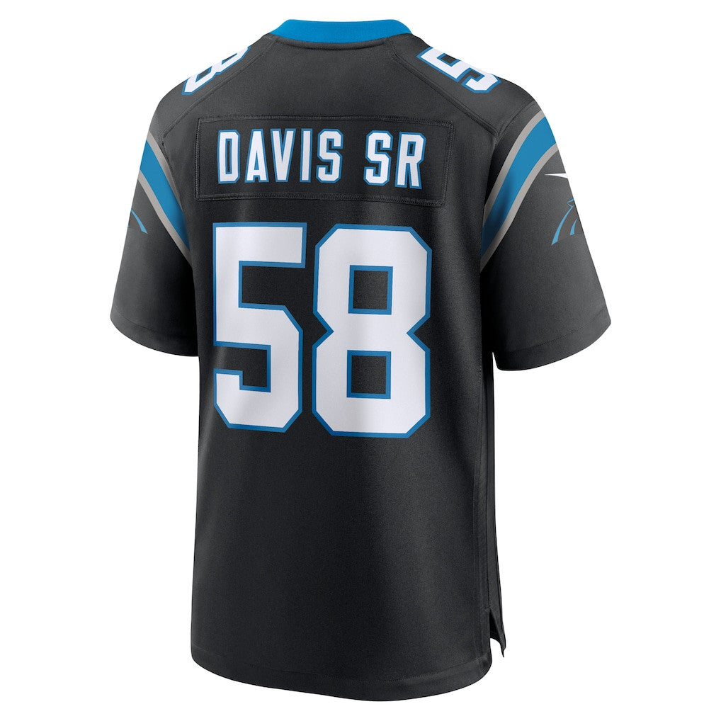 Thomas Davis Sr. 58 Carolina Panthers Team Retired Game Men Jersey - Black