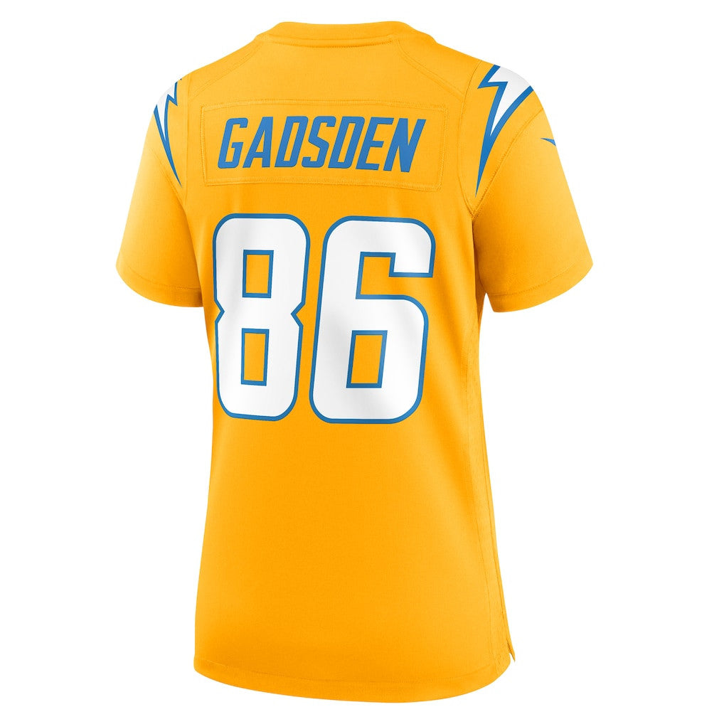 Oronde Gadsden 86 Los Angeles Chargers Women's Alternate Charger Power Game Jersey - Gold