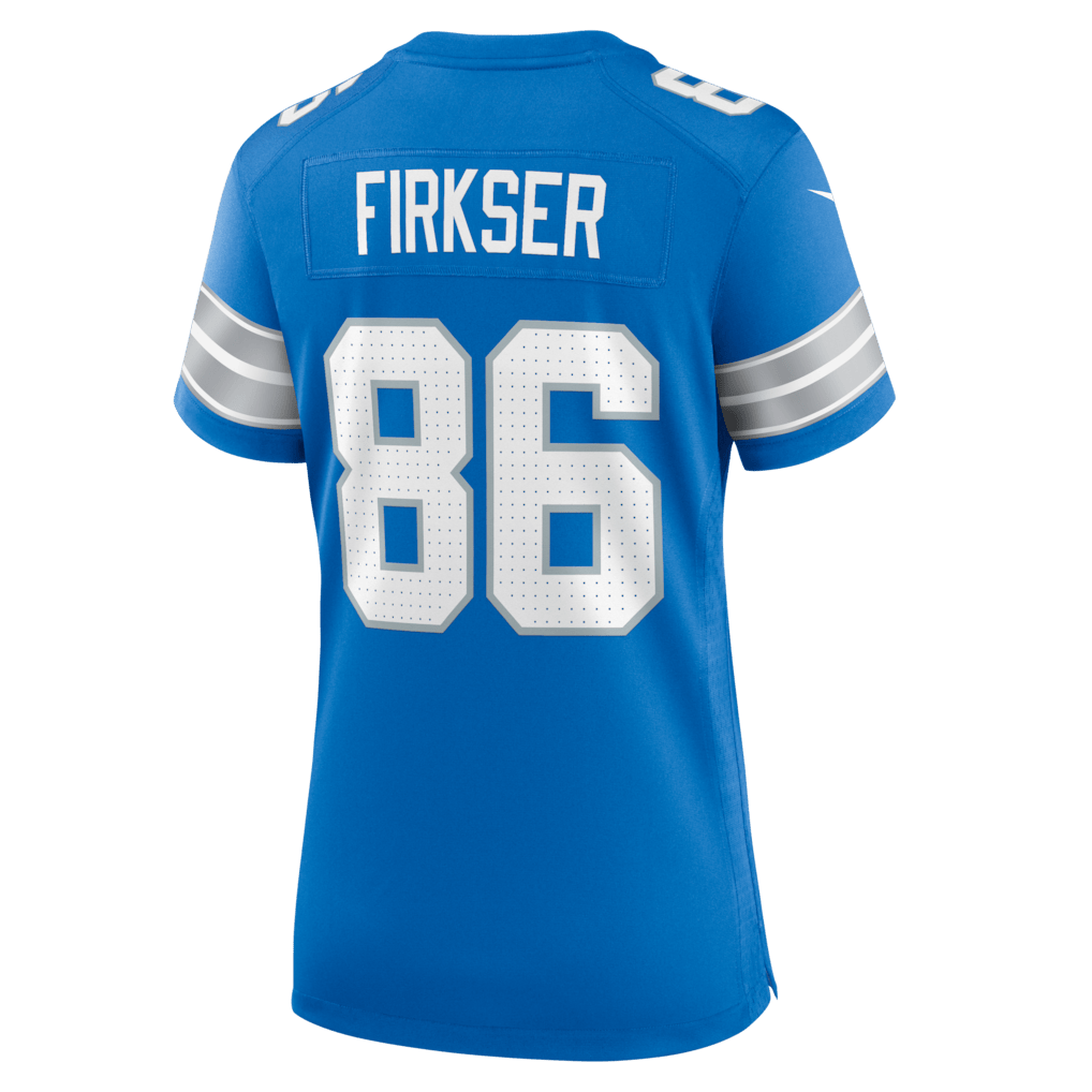 Anthony Firkser 86 Detroit Lions Women's Team Game Jersey - Blue