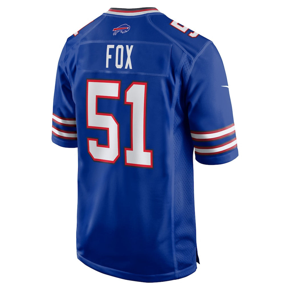 Morgan Fox 51 Buffalo Bills Team Game Men Jersey - Royal