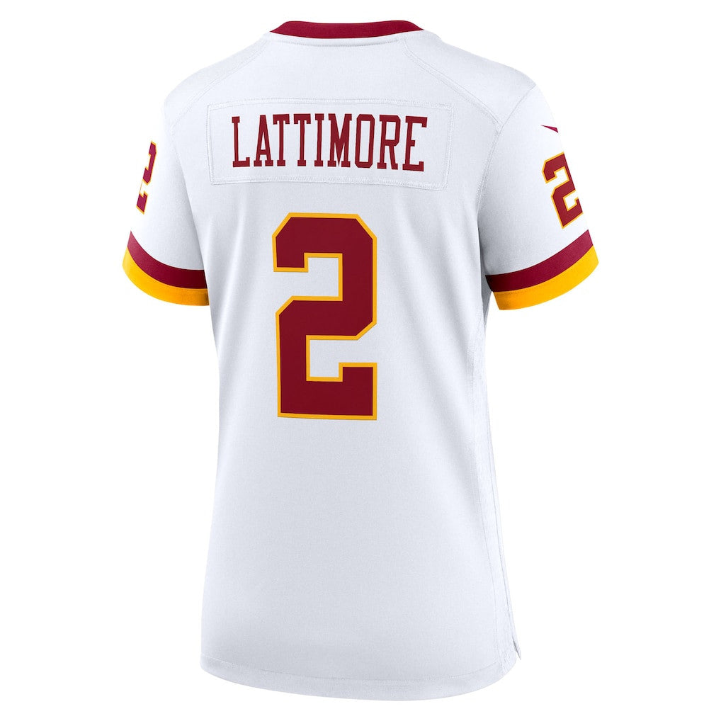 Marshon Lattimore 2 Washington Commanders Women's Alternate 2 Super Bowl Era Game Jersey - White