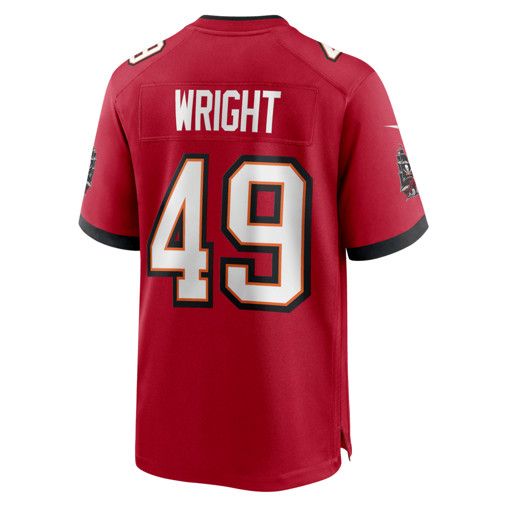 Owen Wright 49 Tampa Bay Buccaneers Team Game Men Jersey - Red