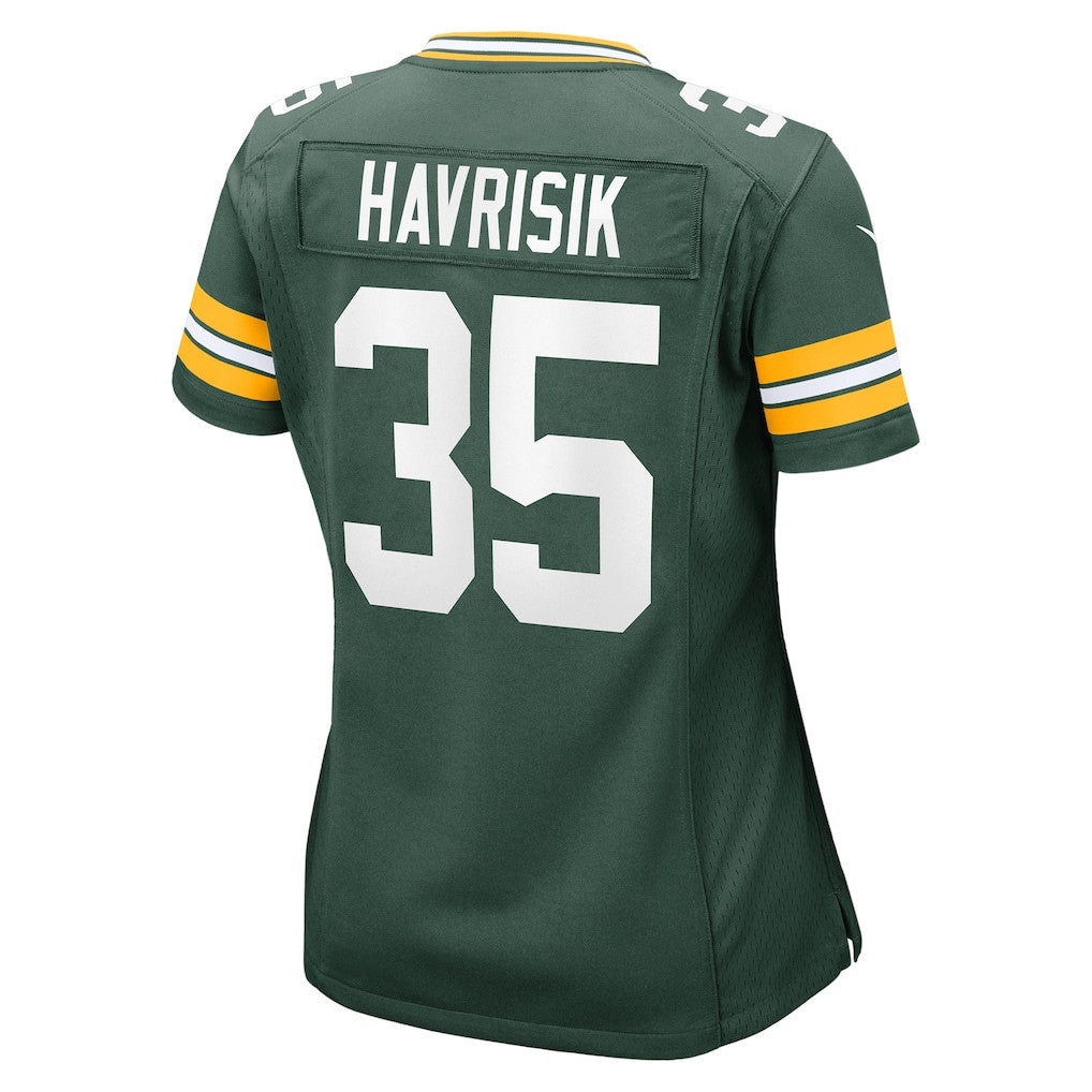 Lucas Havrisik 35 Green Bay Packers Women's Team Game Jersey - Green