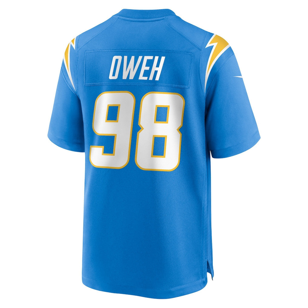 Odafe Oweh 98 Los Angeles Chargers Team Game Men Jersey - Powder Blue